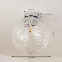 Plafonnier Tomboul Chrome, 1 lumière