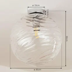 Plafonnier Tomboul Chrome, 1 lumière