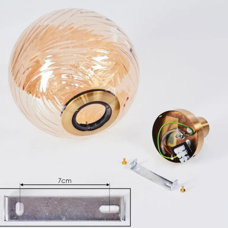 Plafonnier Tomboul Or, 1 lumière