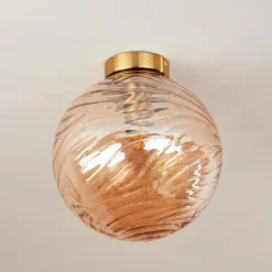Plafonnier Tomboul Or, 1 lumière