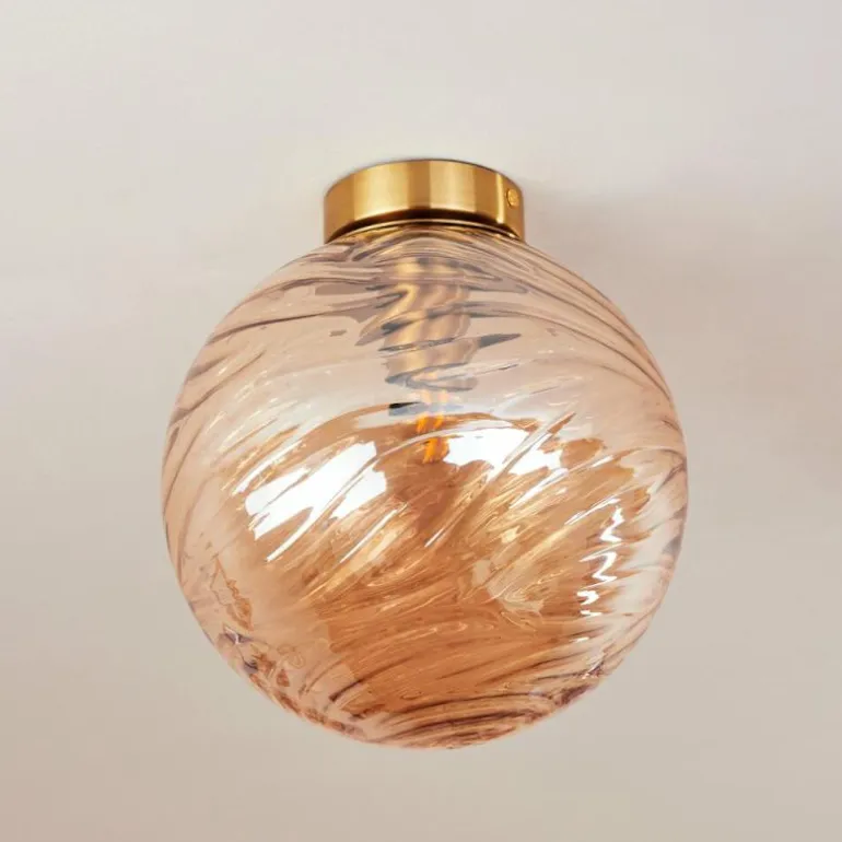 Plafonnier Tomboul Or, 1 lumière