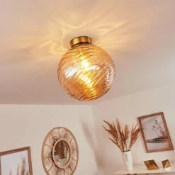 Plafonnier Tomboul Or, 1 lumière