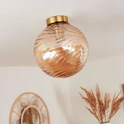 Plafonnier Tomboul Or, 1 lumière
