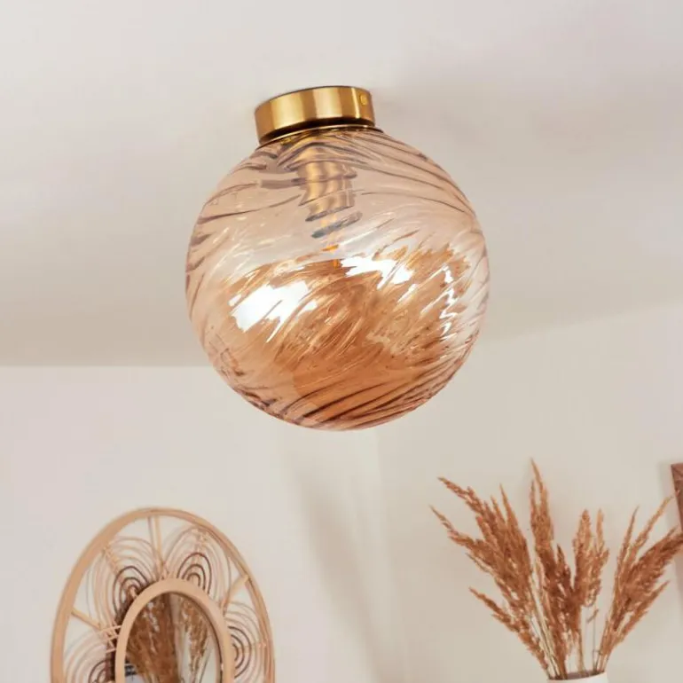 Plafonnier Tomboul Or, 1 lumière