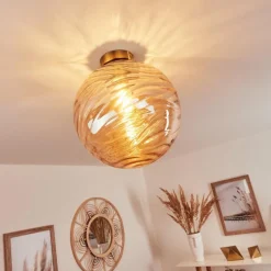 Plafonnier Tomboul Or, 1 lumière