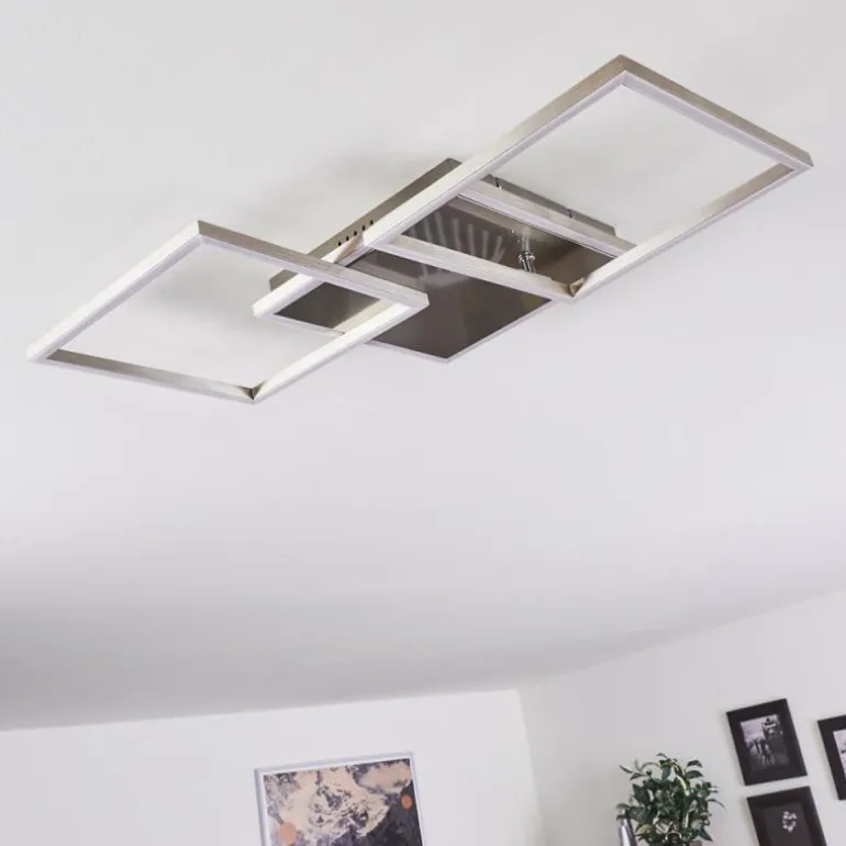 Plafonnier Torres LED Nickel mat, 3 lumières