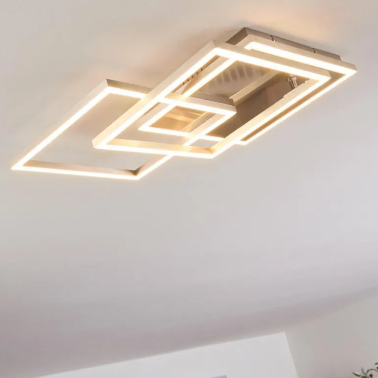 Plafonnier Torres LED Nickel mat, 3 lumières