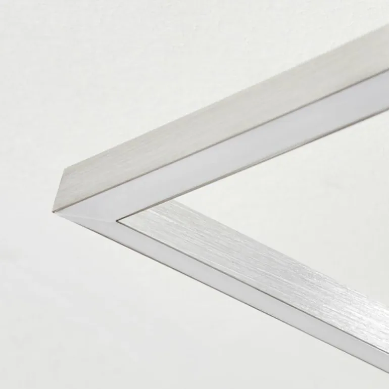 Plafonnier Torres LED Nickel mat, 2 lumières, Télécommandes