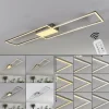 Plafonnier Torresella LED Nickel mat, 2 lumières, Télécommandes