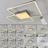 Plafonnier Torresella LED Nickel mat, 2 lumières, Télécommandes