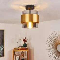 Plafonnier Traak Noir, 1 lumière