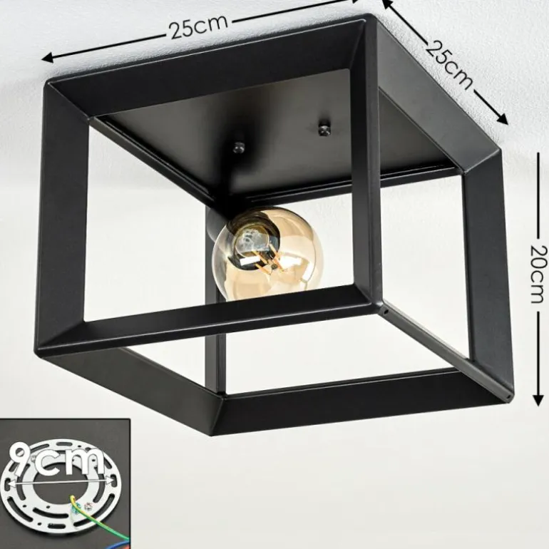 Plafonnier Traryd Noir, 1 lumière