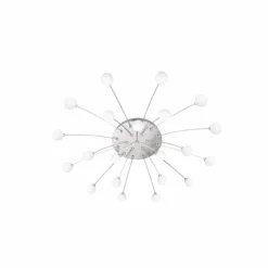 Plafonnier Trio Bullet LED Nickel mat, 21 lumières