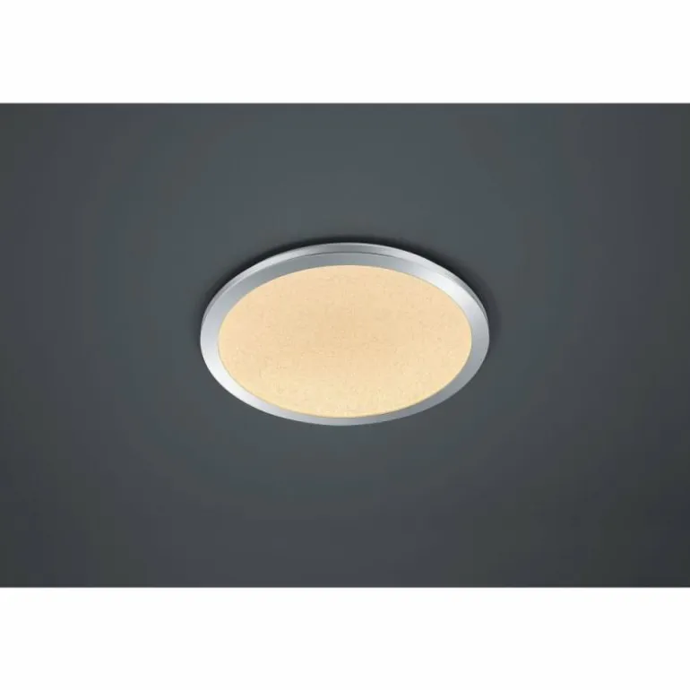 Plafonnier Trio-Leuchten Cinzia LED Chrome, 1 lumière