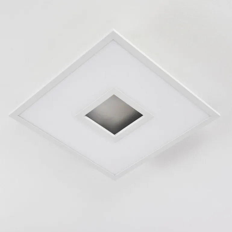 Plafonnier Turbalá LED Blanc, 2 lumières, Télécommandes, Changeur de couleurs