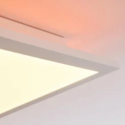 Plafonnier Turbalá LED Blanc, 2 lumières, Télécommandes, Changeur de couleurs