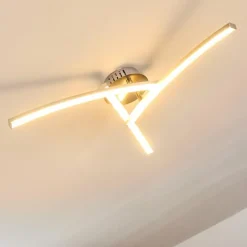 Plafonnier Tusula LED Acier inoxydable, 3 lumières