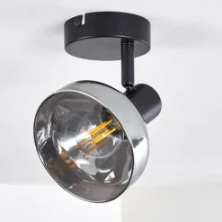 Plafonnier Tyksov Noir, 1 lumière
