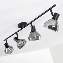 Plafonnier Tyksov Noir, 4 lumières