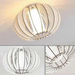 Plafonnier Valkom Blanc, 1 lumière