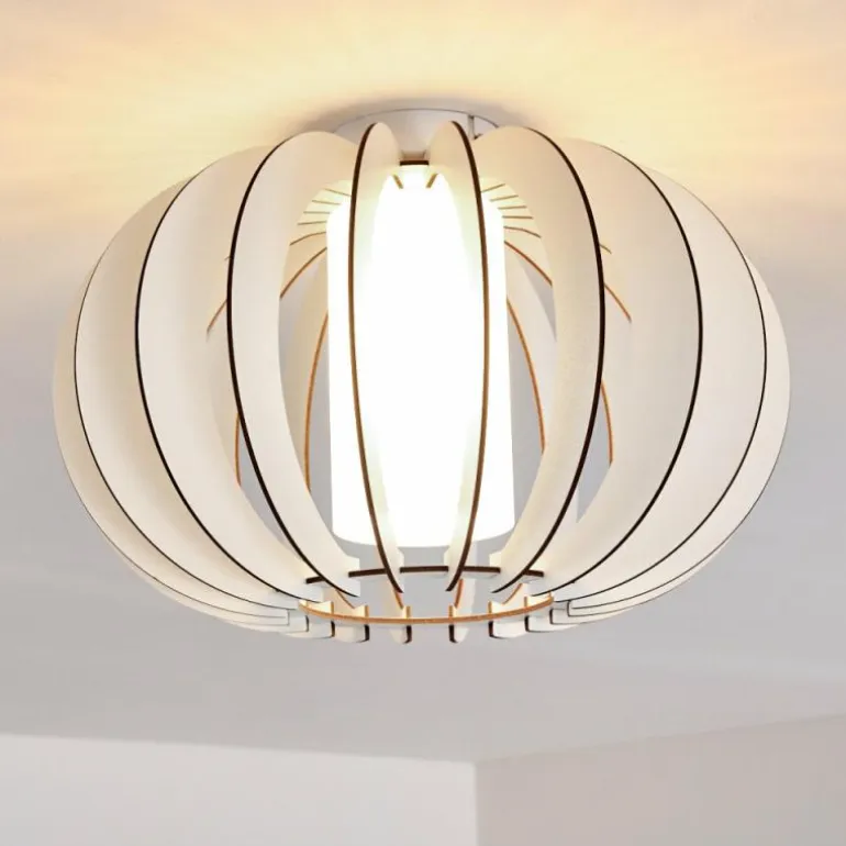 Plafonnier Valkom Blanc, 1 lumière