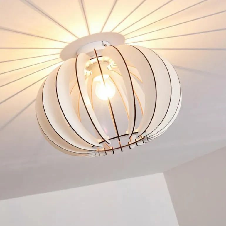 Plafonnier Valkom Blanc, 1 lumière