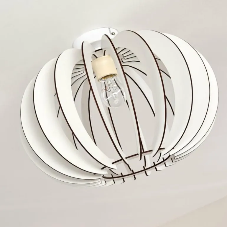 Plafonnier Valkom Blanc, 1 lumière