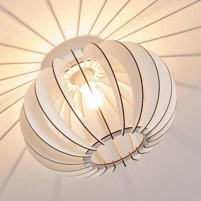Plafonnier Valkom Blanc, 1 lumière
