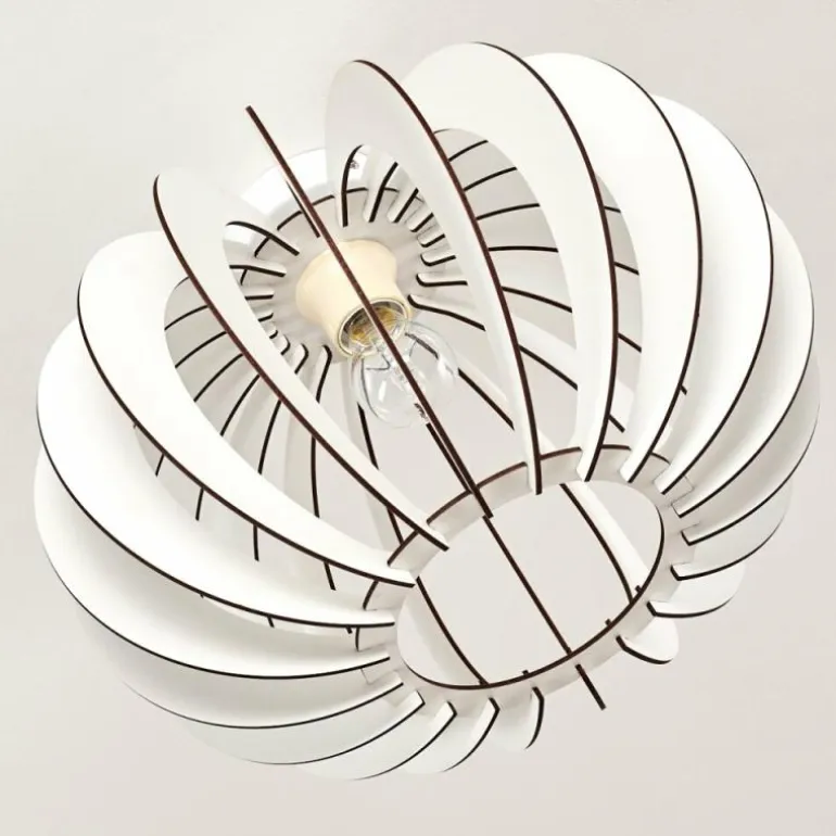 Plafonnier Valkom Blanc, 1 lumière