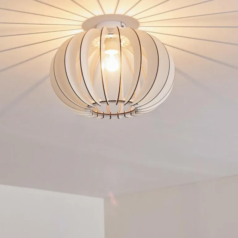 Plafonnier Valkom Blanc, 1 lumière