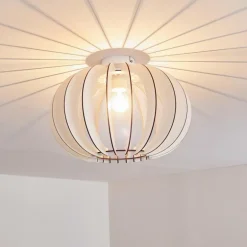 Plafonnier Valkom Blanc, 1 lumière