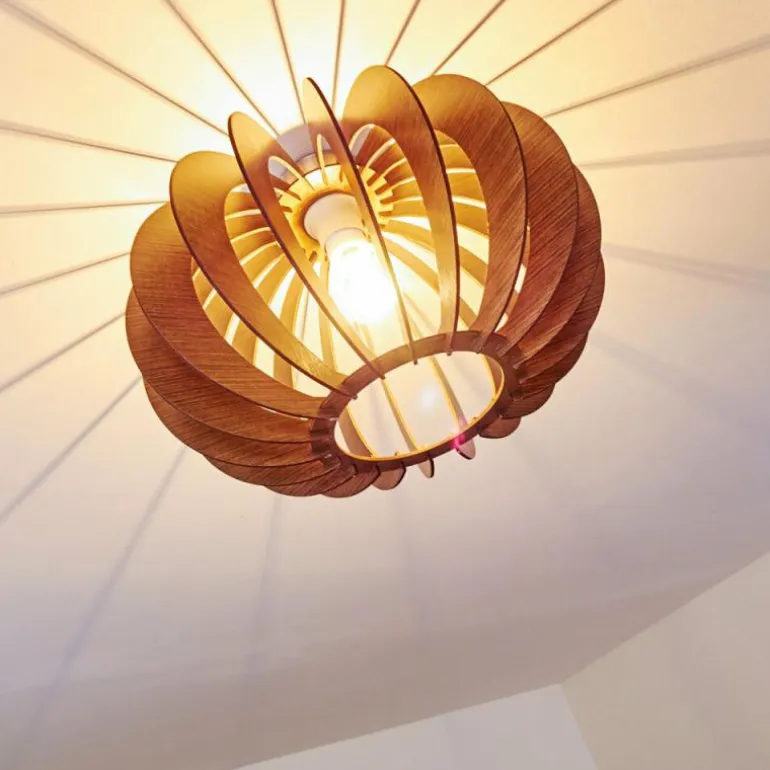 Plafonnier Valkom Brun, 1 lumière