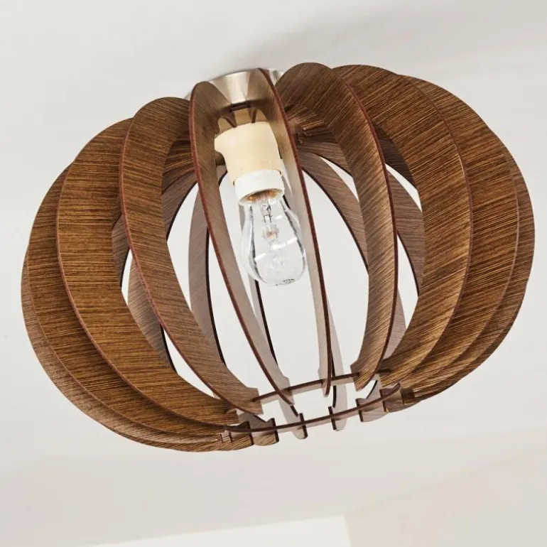 Plafonnier Valkom Brun, 1 lumière