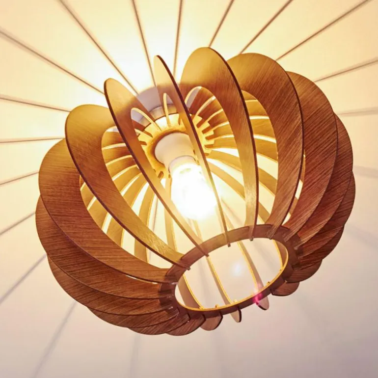 Plafonnier Valkom Brun, 1 lumière