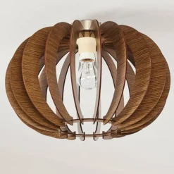 Plafonnier Valkom Brun, 1 lumière