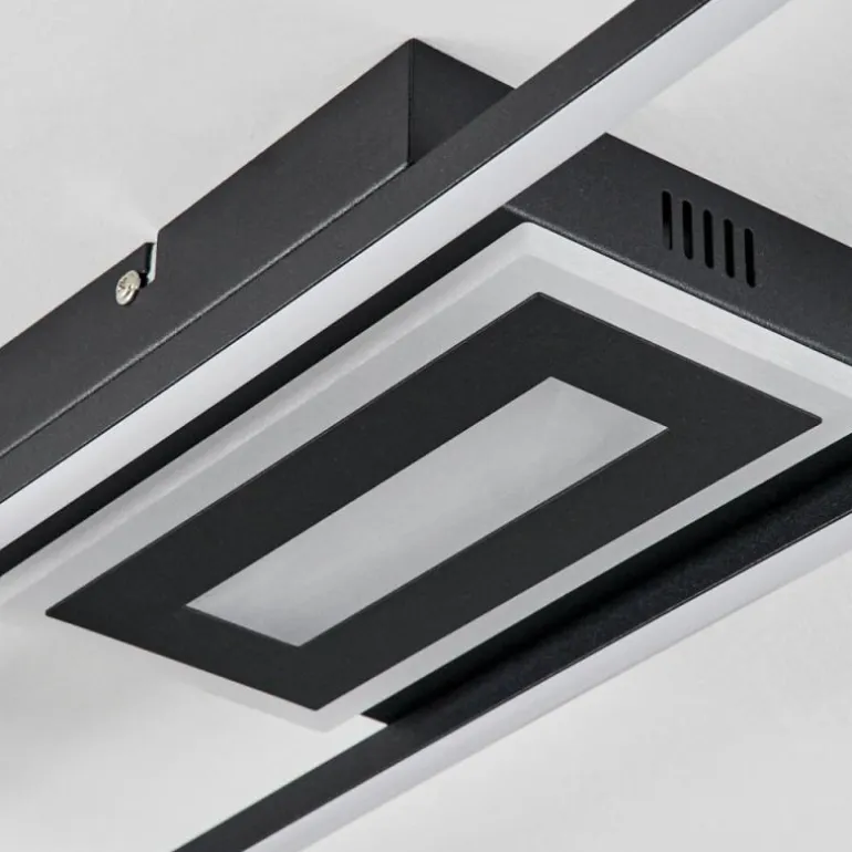 Plafonnier Vaseux LED Noir, Blanc, 1 lumière