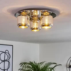 Plafonnier Verasara Chrome, 3 lumières