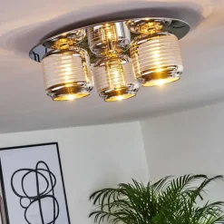 Plafonnier Verasara Chrome, 3 lumières