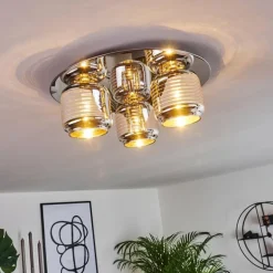 Plafonnier Verasara Chrome, 3 lumières