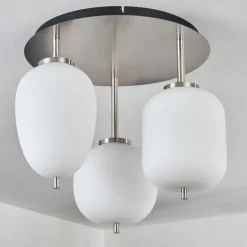Plafonnier Verbania Noir, 3 lumières