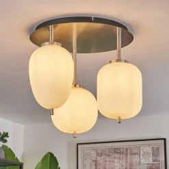 Plafonnier Verbania Noir, 3 lumières