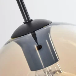 Plafonnier Verre 20 cm Koyoto Ambre, 1 lumière