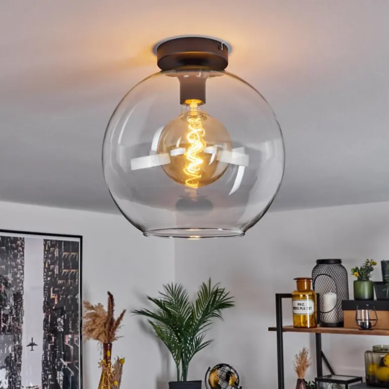 Plafonnier Verre 30 cm Koyoto Clair, 1 lumière