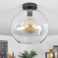 Plafonnier Verre 30 cm Koyoto Clair, 1 lumière