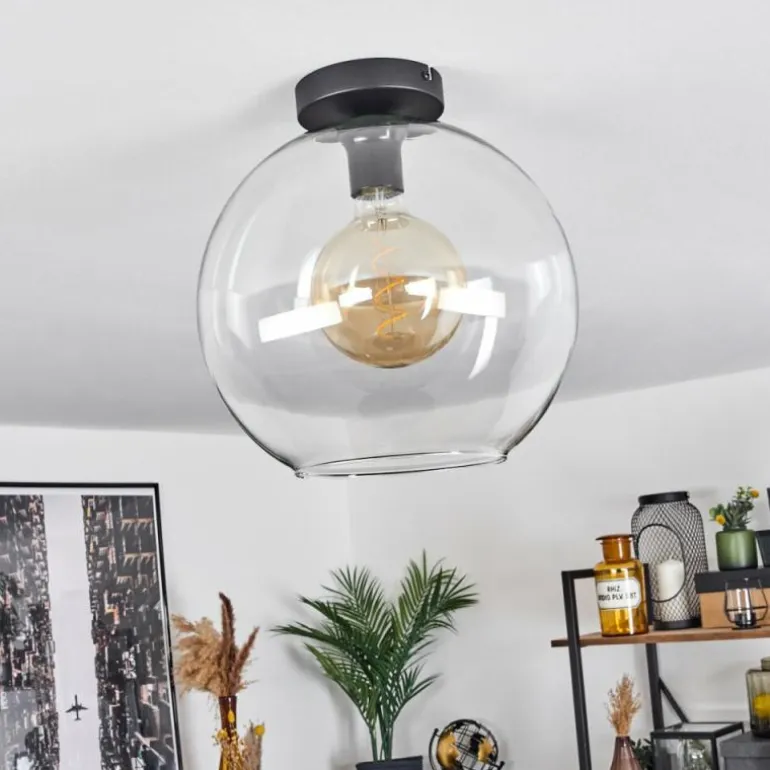 Plafonnier Verre 30 cm Koyoto Clair, 1 lumière