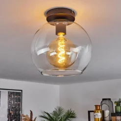 Plafonnier Verre 25 cm Koyoto Clair, 1 lumière