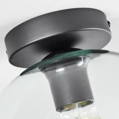 Plafonnier Verre 25 cm Koyoto Clair, 1 lumière