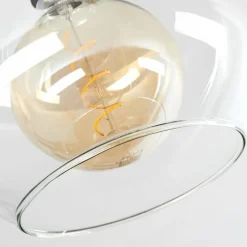 Plafonnier Verre 25 cm Koyoto Clair, 1 lumière