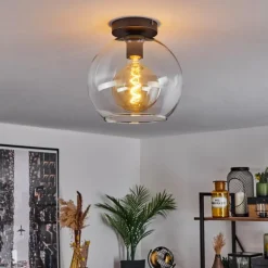 Plafonnier Verre 25 cm Koyoto Clair, 1 lumière