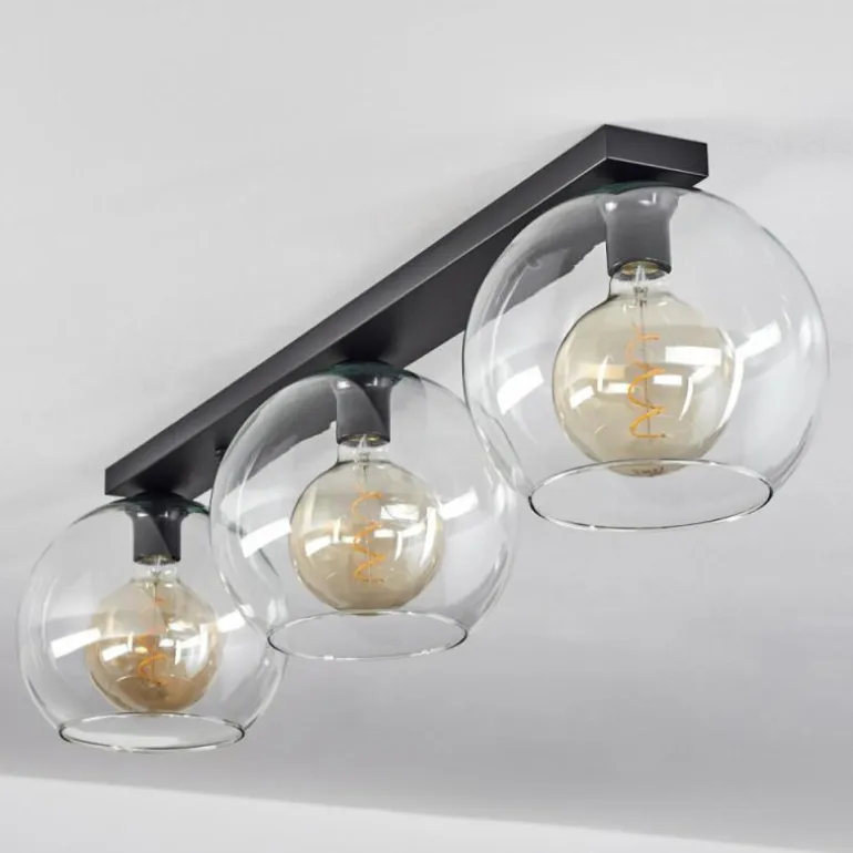Plafonnier Verre 25 cm Koyoto Clair, 3 lumières